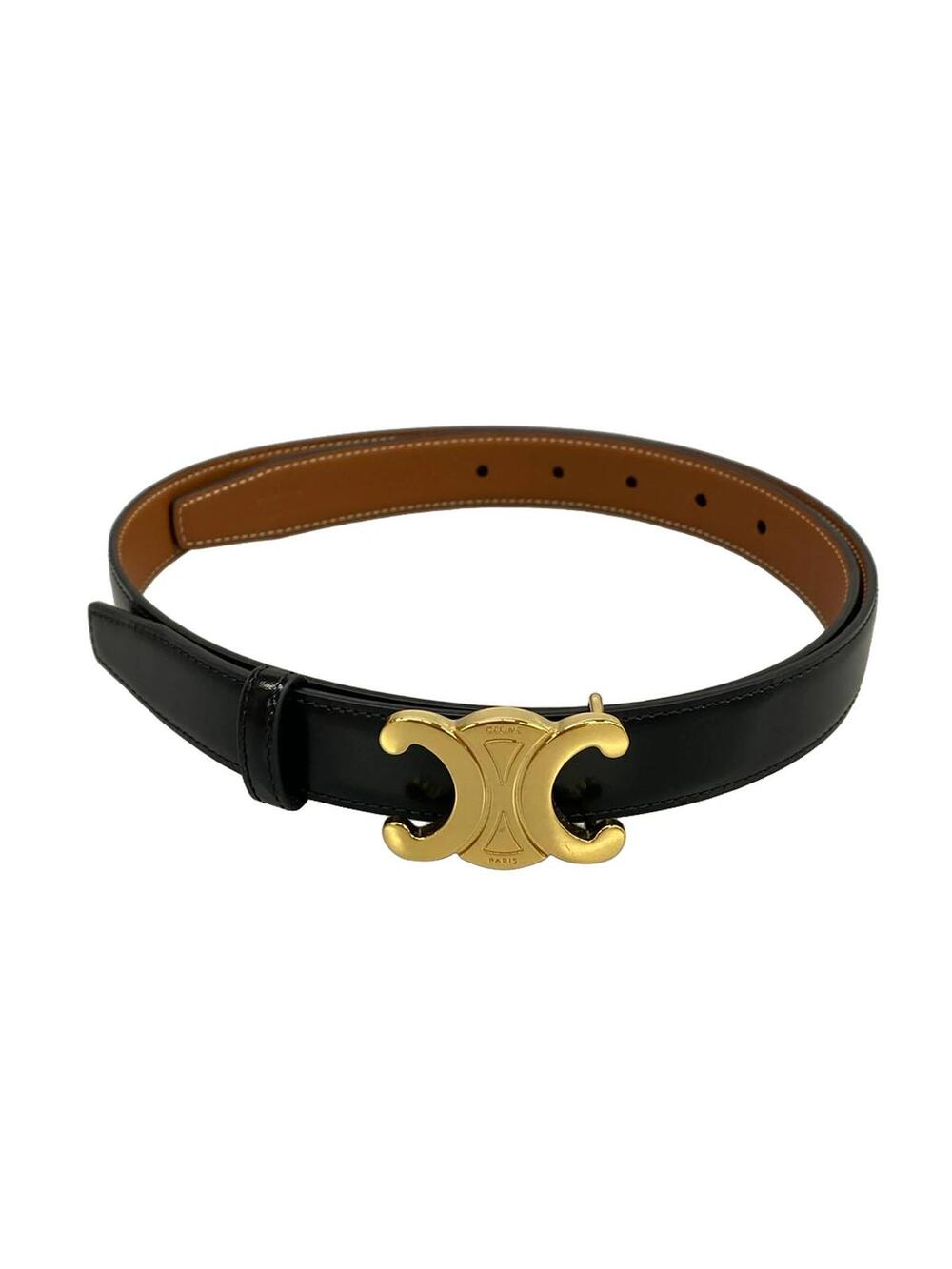 Celine Black Brown Gold Leather #363489C97B
